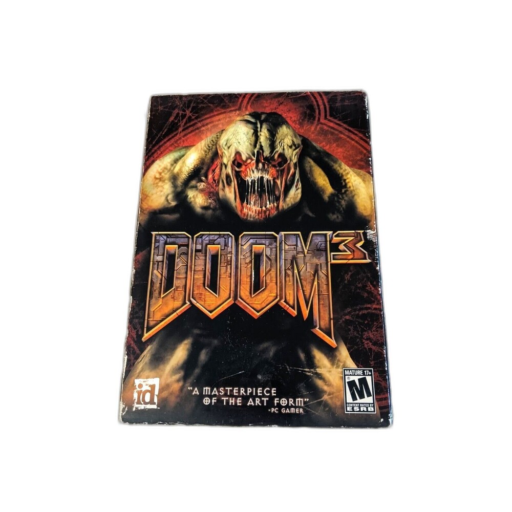 Doom 3 PC Version Video Game 3 Disk Set